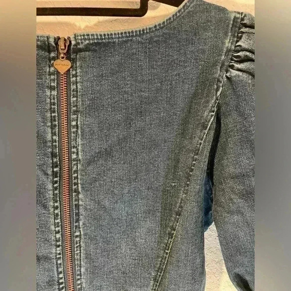 Betsey Johnson Blue Denim Mini Dress Womens Size 8 - Picture 10 of 12